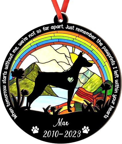 Miniatura 31 de Adorno de atrapasoles de setter irlandés personalizado, adorno de Navidad de Setter irlandés, regalo para perro amante, setter irlandés