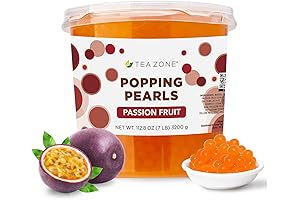 Passion Fruit Popping Pearls 7lb Bulk Tapioca Boba Balls