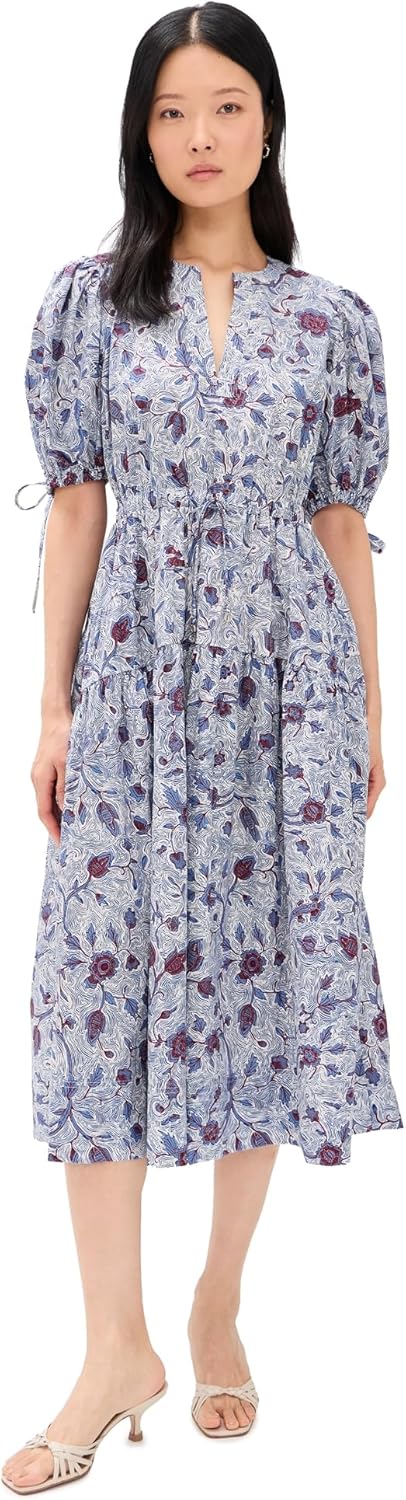 Ulla Johnson Women's Adriana Short Sleeve Cotton Dress