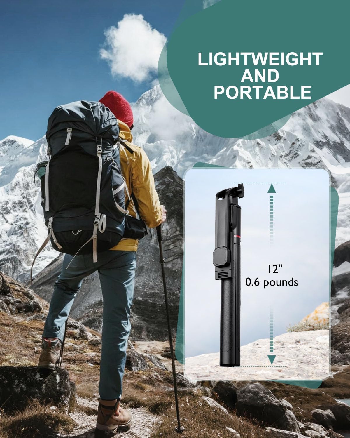 71" Phone Tripod Selfie Stick for iPhone and Android Phone, Cell Phone Tripod Stand with Wireless Remote Control