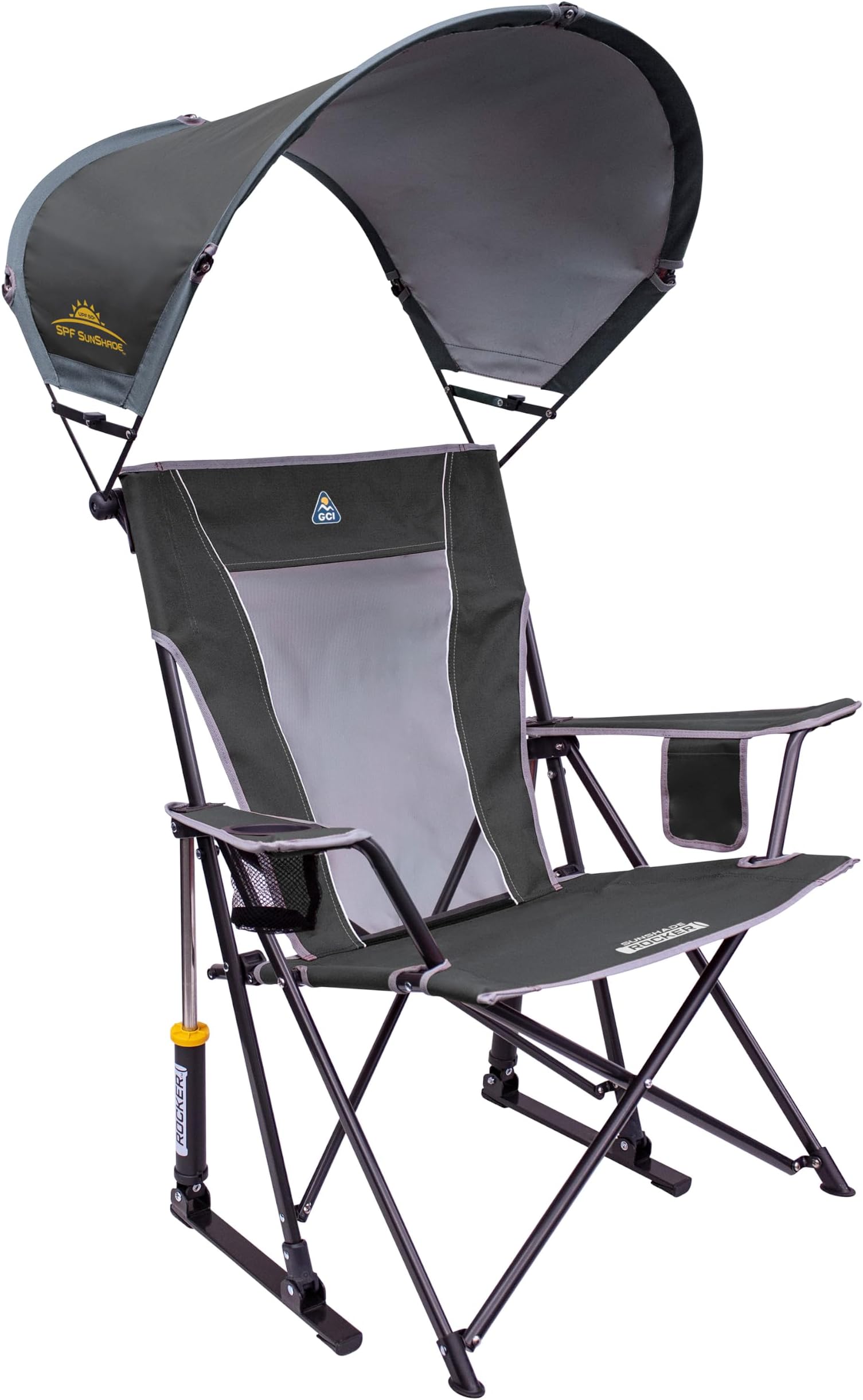 Sunshade Rocker Outdoor Rocking Chair with Canopy