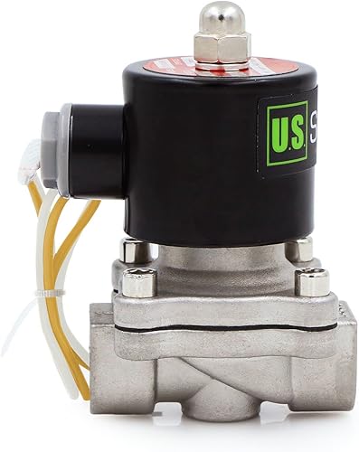 Miniatura 2 de U.S. Solid Válvula electromagnética eléctrica del acero inoxidable 110VAC agua normalmente cerrada del aire (1/2 pulgada)