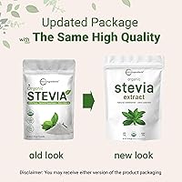 Vista 3 de Micro Ingredients Polvo con 90 % de extracto de stevia orgánica, endulzante natural sin calorías, 1