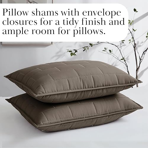 Vista 129 de Southshore Fine Linens, The Brickyard Collection -Juego de edredón ligero 02 - Hueso de ladrillo