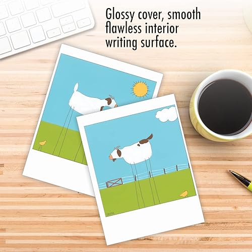 Miniatura 5 de The Best Card Company - Juego de 10 cajas de notas en blanco surtidas de 4 x 5.12 pulgadas con sobres (10 diseños, 1 cada uno) en caja de tarjetas