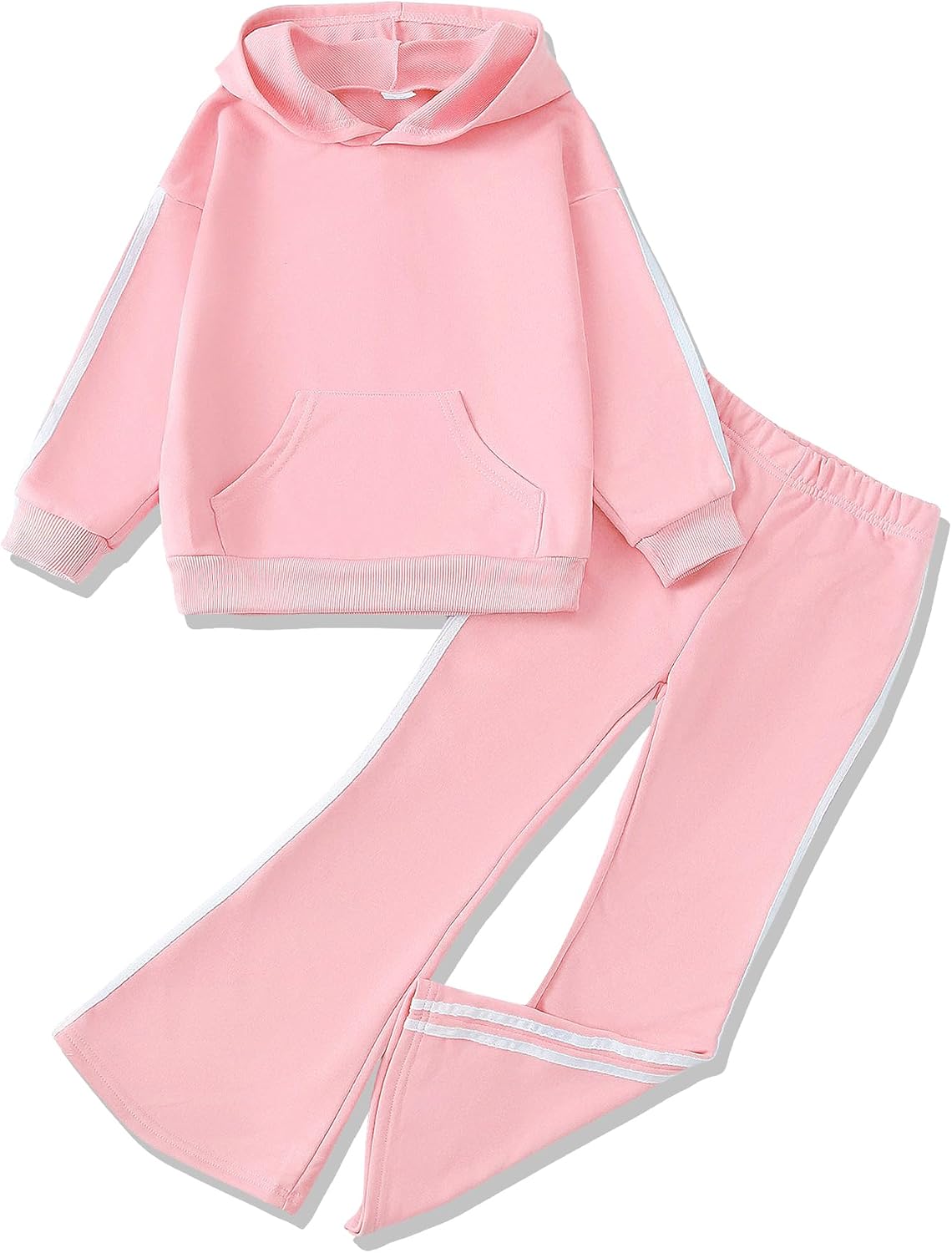 Mikrdoo Teenager Clothes Long Sleeve Hoodies Sweatshirts Teen Clothes Sweatpants Junior 2 Piece Outfits Sweatsuit Set