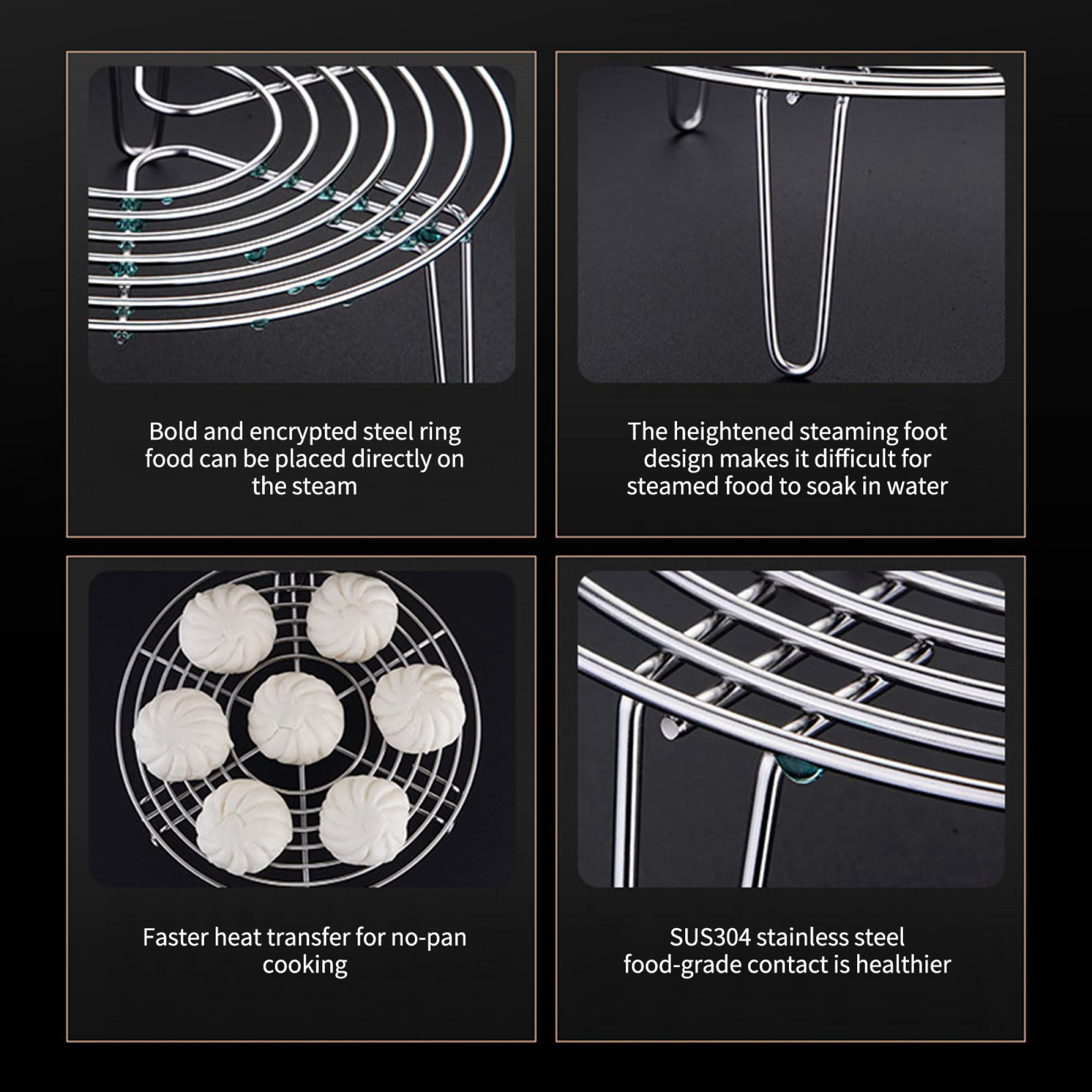 Air Fryer Rack, Air Fryer Rack Ronde Koken Rack Rvs Koelrek voor Air Fryer Koken Stomen Koeling Air Fryer Rack, Air Fryer Rack Ronde Koken Rack Rvs Koelrek voor Air Fryer Koken Stomen Koeling