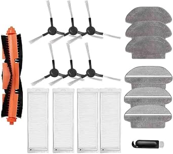 Main Side Brush Hepa Filter Spare Part, Compatible For Xiaomi Robot Vacuum-Mop Pro STYTJ02YM 2S/3C, Compatible For Viomi V2 V3 SENO. 2