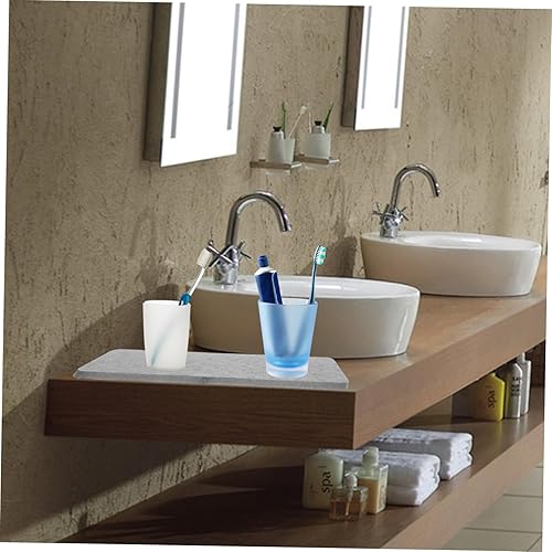 Miniatura 6 de IMIKEYA Caja de soporte de barro de diatomeas Almohadilla de tierra para el hogar, almohadilla para platos de diatomita, alfombrillas absorbentes