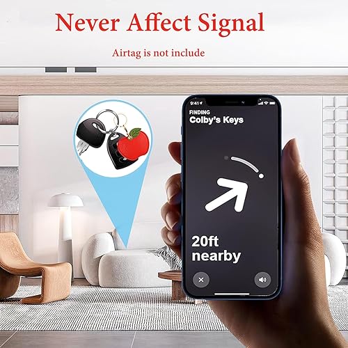 Miniatura 58 de Funda de cuero para llavero para Apple Airtag, funda protectora de AirTag con anillo para llavero, funda antiarañazos para llaves