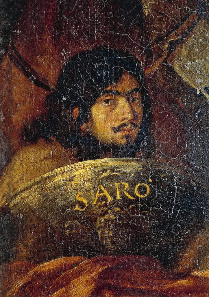 Tableau autoportrait Salvator Rosa déco chambre 60x90cm - 5