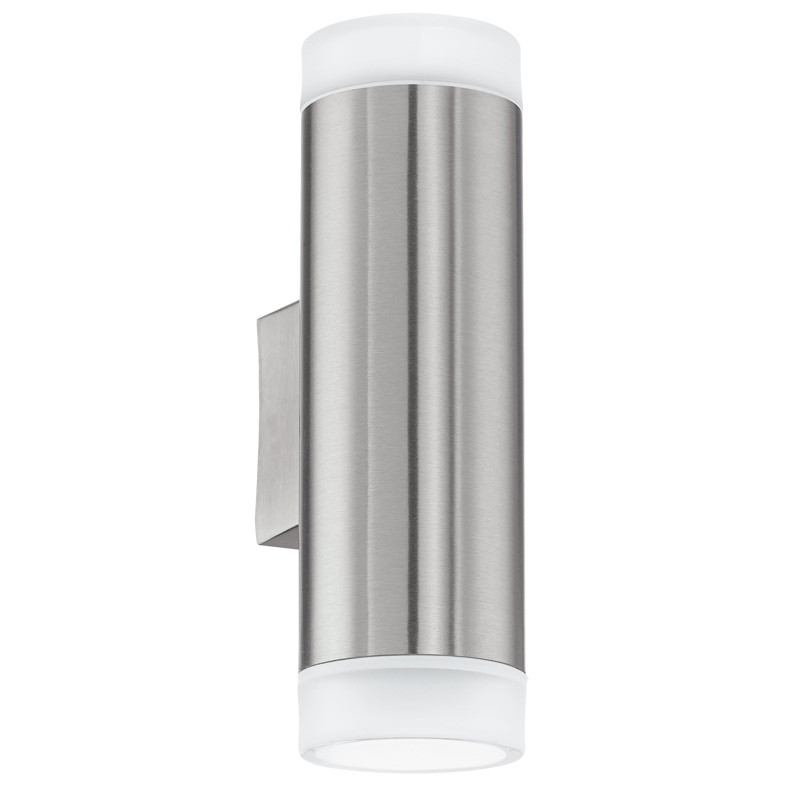 Eglo Unisex Metallic Silver Riga Led Outdoor Wall Light In