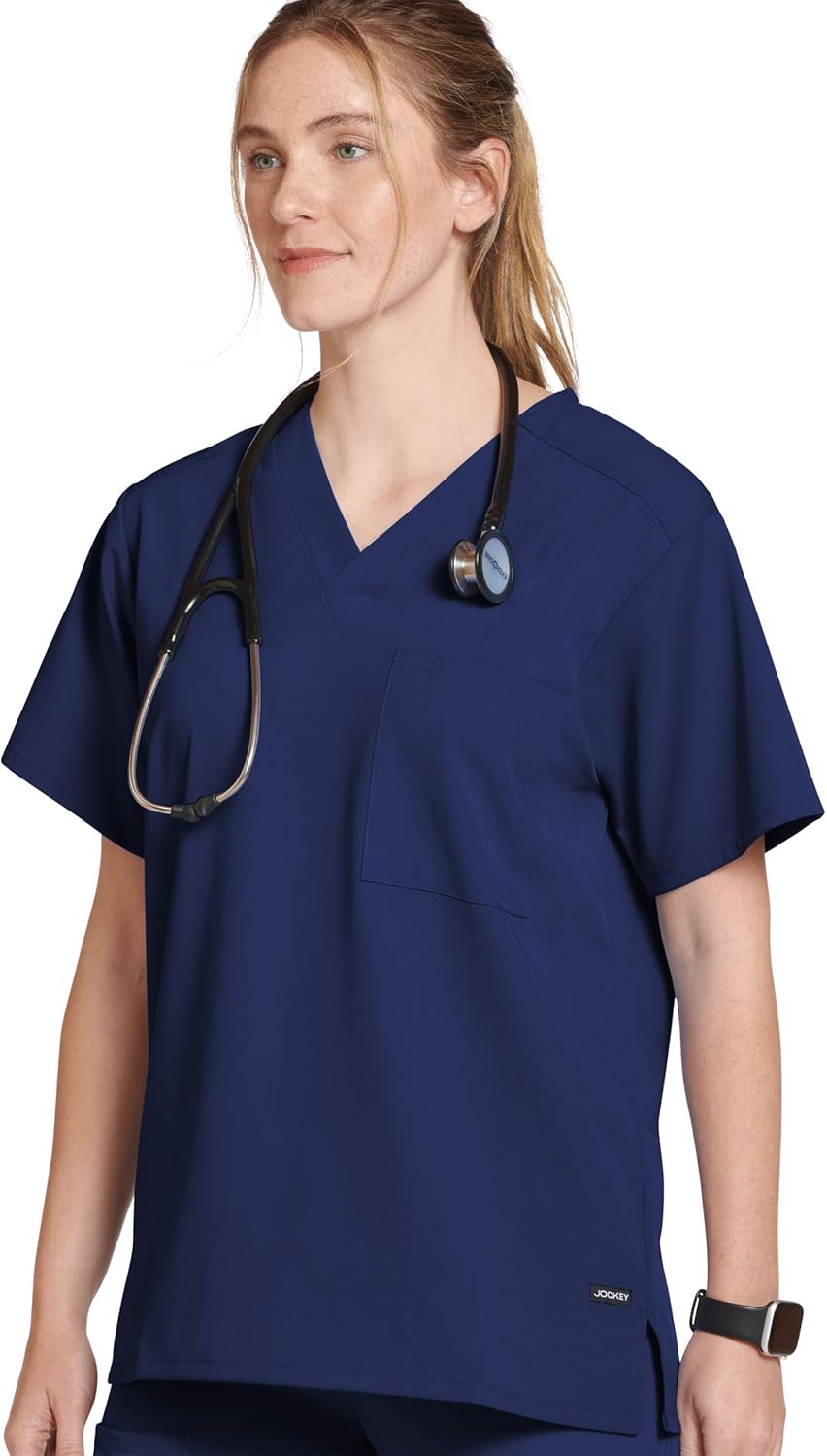 Jockey Unisex Scrubs Classic Unisex One Pocket Stretch Scrub Top