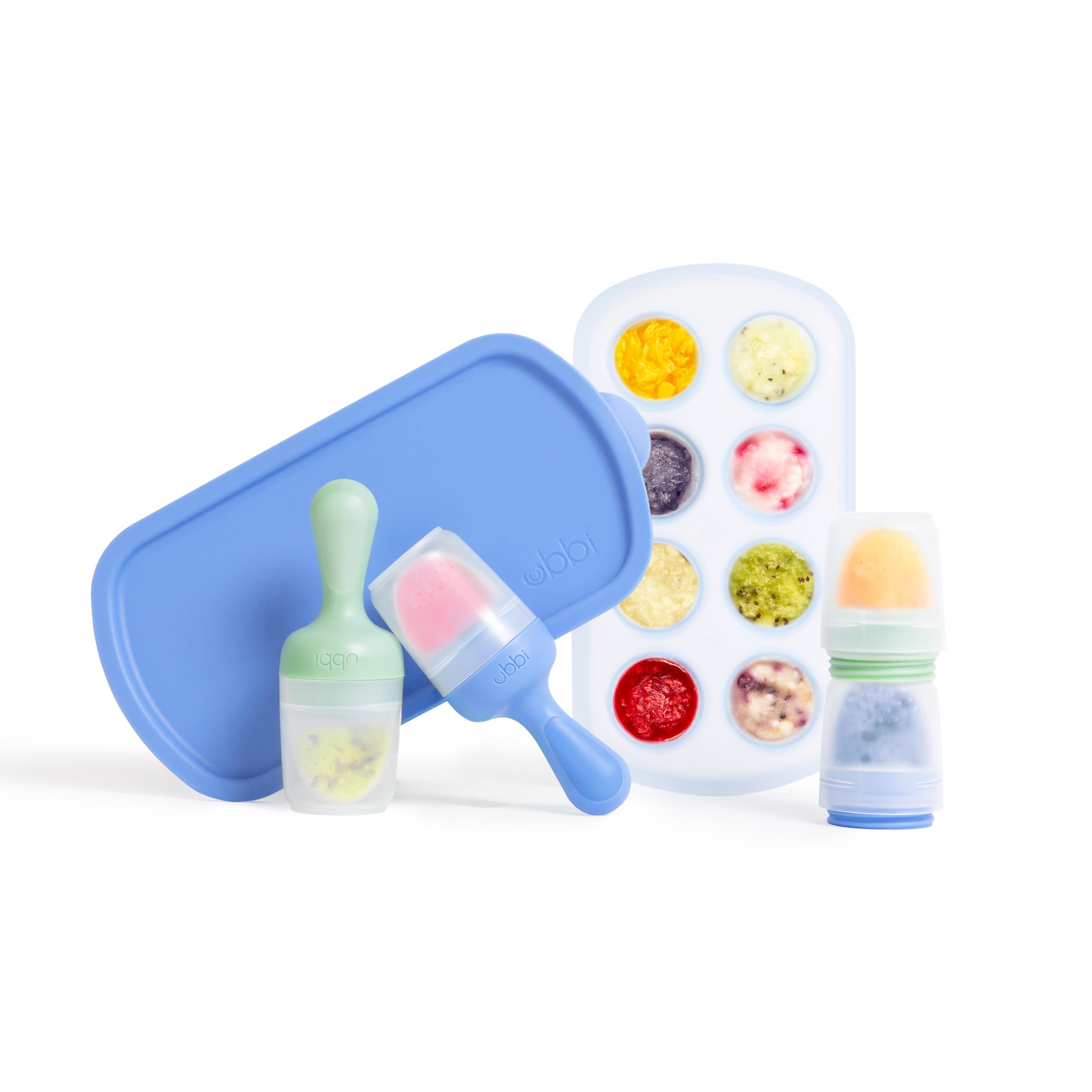 Ubbi Alimentatore per alimenti per bambini e vassoio per congelatore