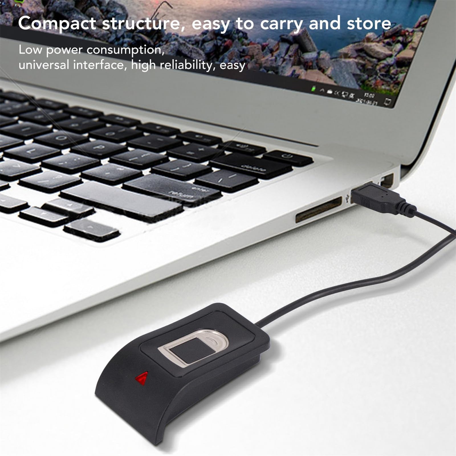 Lector de huellas dactilares USB, escáner de asistencia sensorial, control de acceso biométrico para PC, portátil, seguridad biométrica, USB