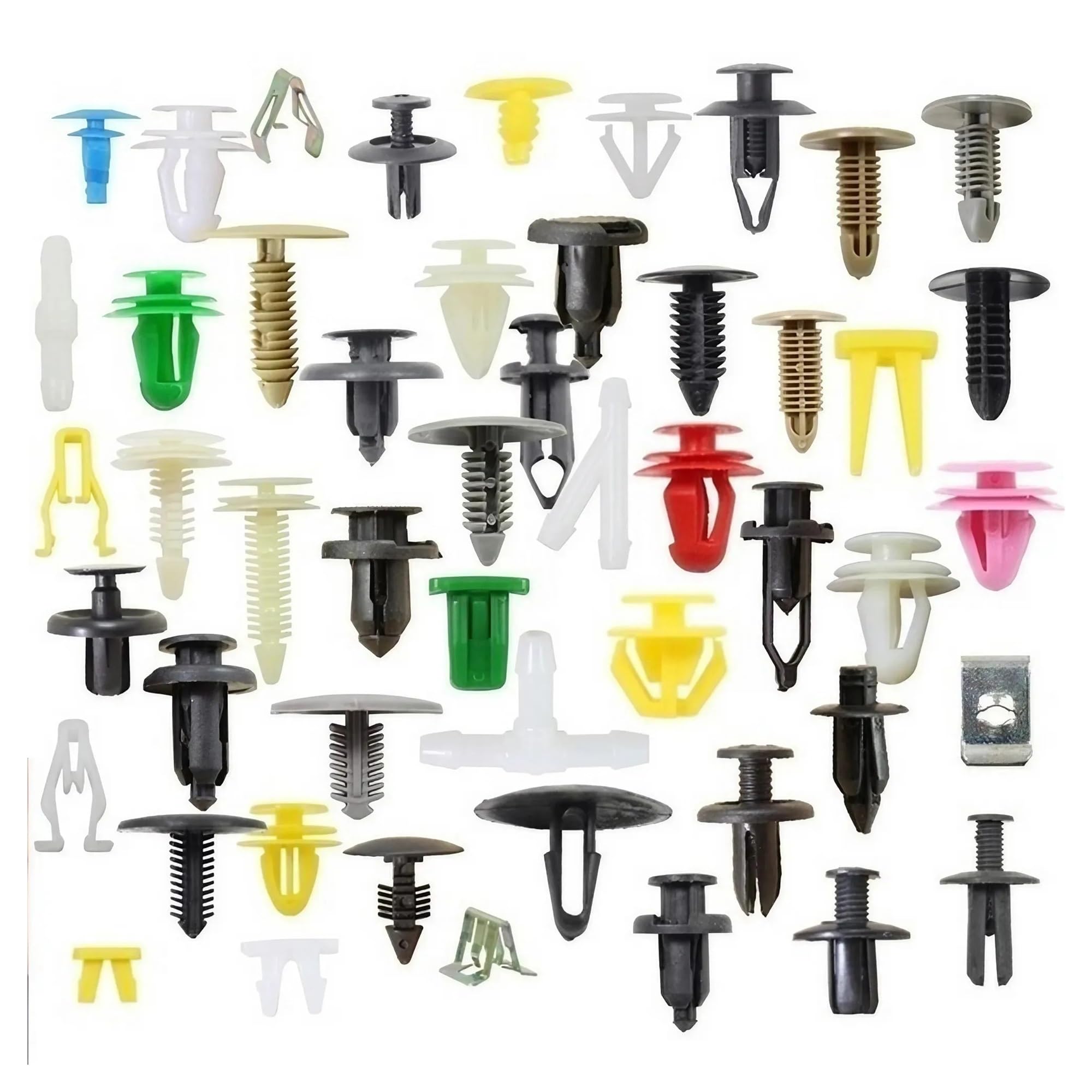 FDCSKINX Plastic Car Rivet Clips Retaining Trim Nylon Auto Door Panels(50Pcs)