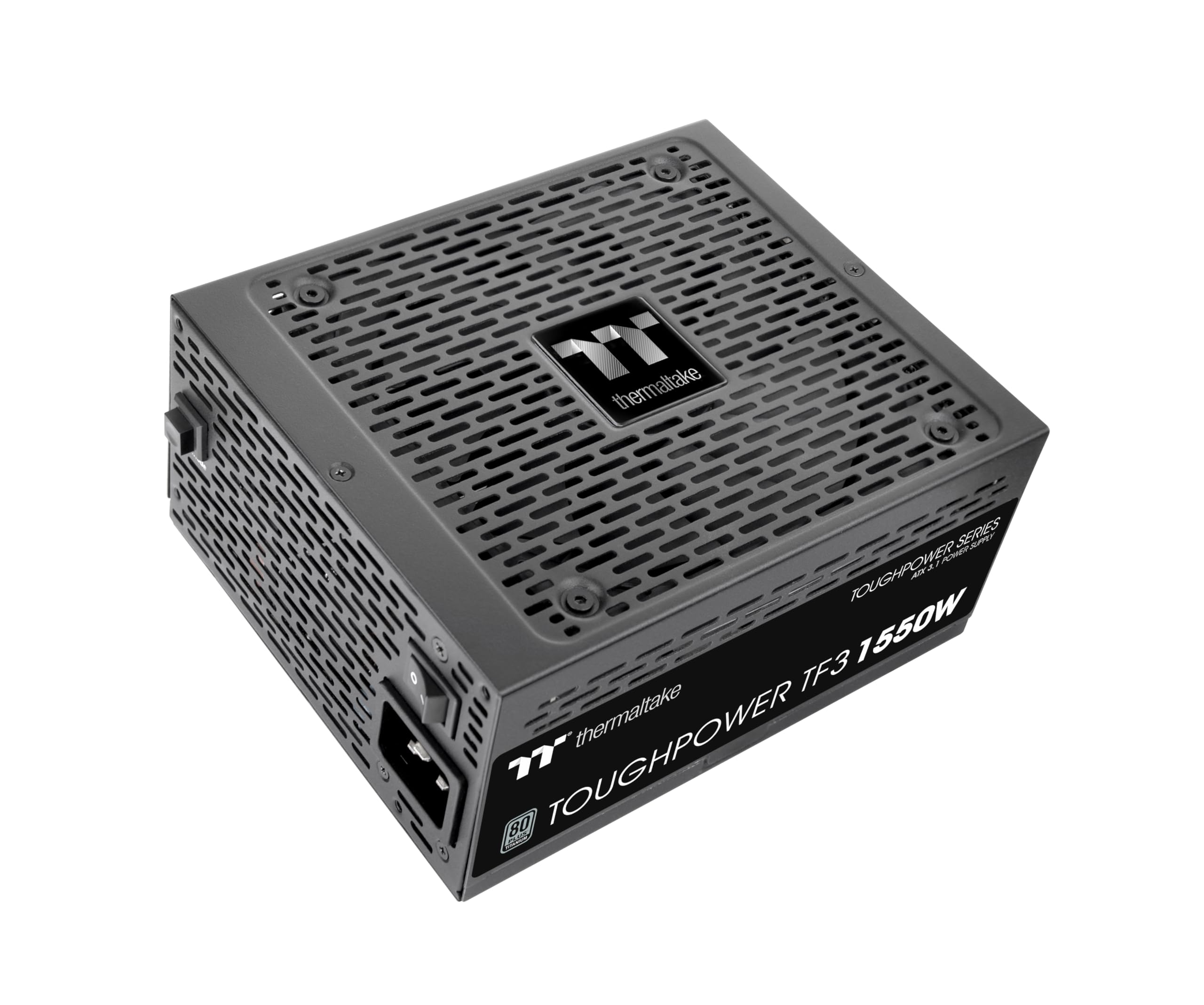 Thermaltake Toughpower TF3 1550W | ATX 3.1 | PCIe Gen 5.1 12V-2x6-Anschluss | Turbo-Lüfter-Funktion | Low Profile Kabel | 80Plus Titanium zertifiziert | extra Jumper | Modular