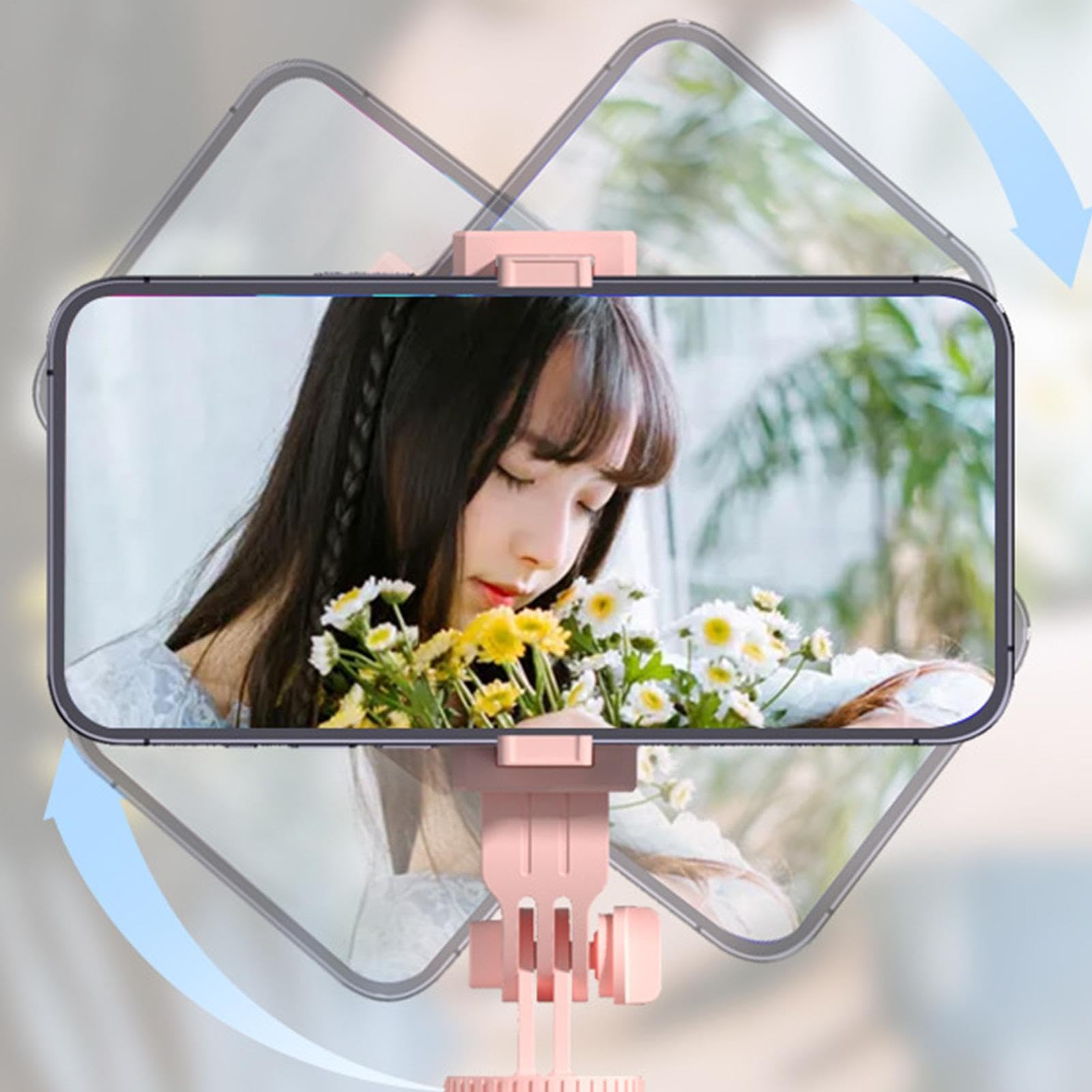 Selfie Stick Treppiede Portatile 67 Pollici Telefono Treppiede Wireless Remote, Supporto Mobile con Luci Led 9.45 Pollici, Selfie Foothold Viaggi per Registrazione,