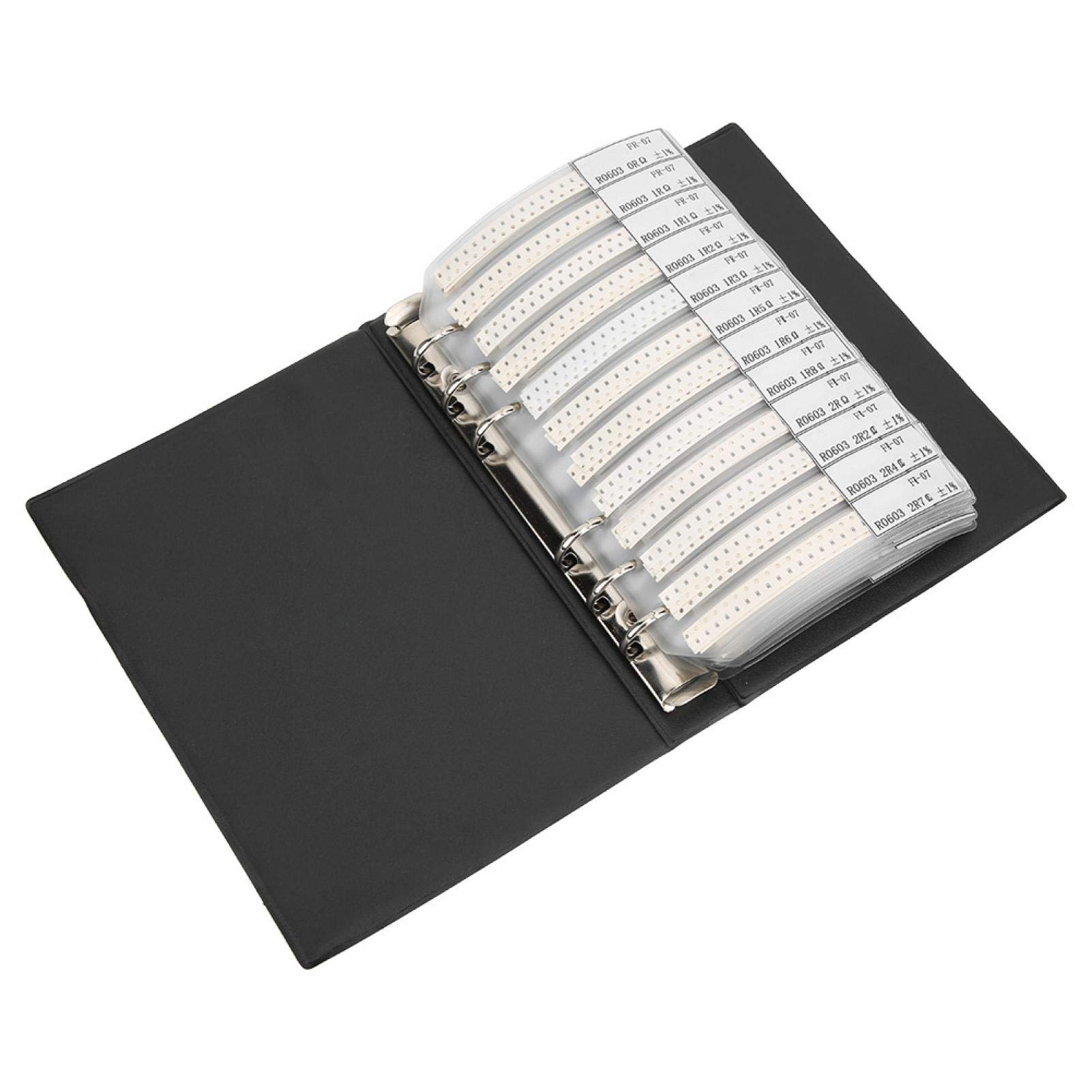 0603 Serie 170 Campioni di resistori Assortiti Confezione combinata, Kit di campioni di resistori, Kit di resistori Assortiti Campione di componenti elettronici Nero