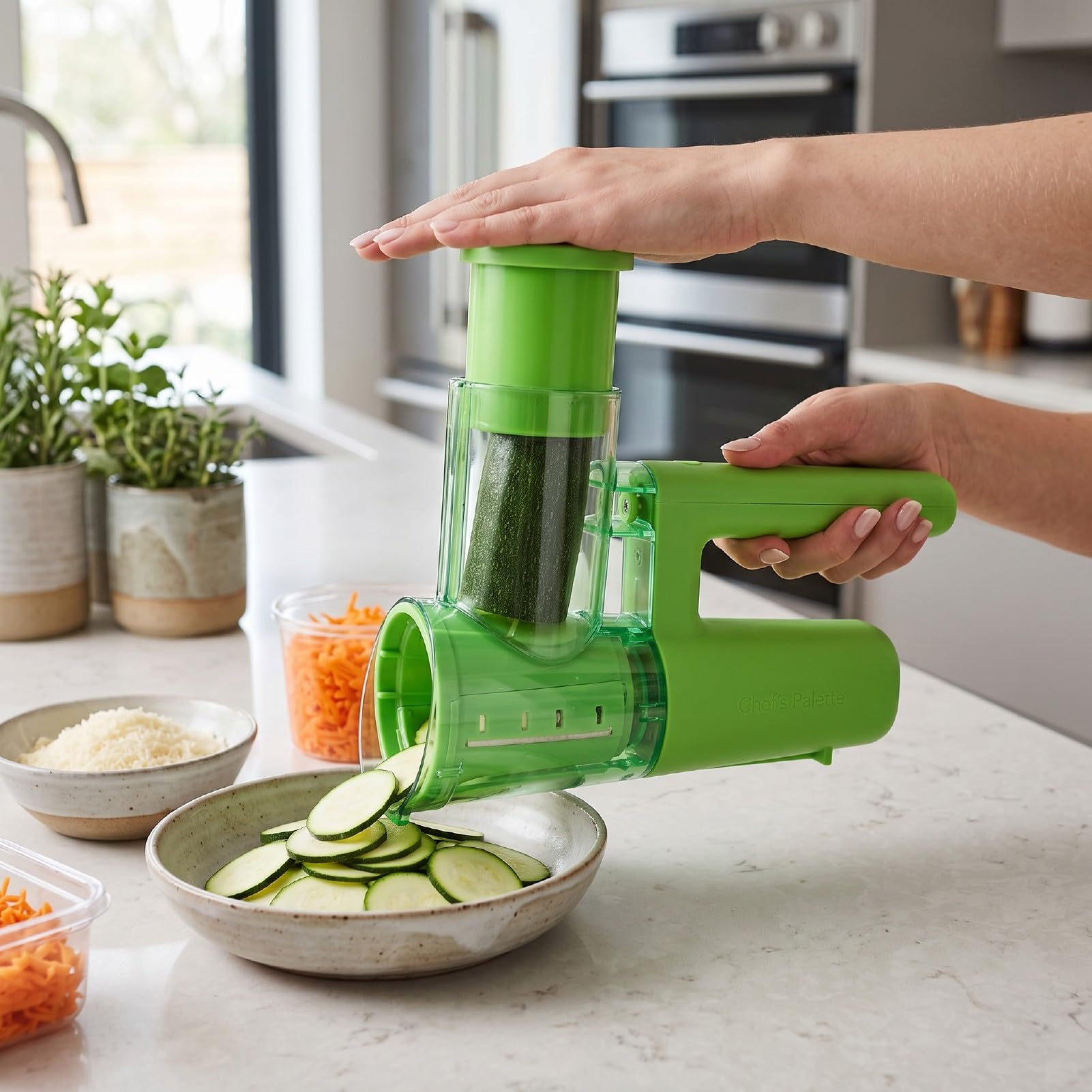 Cortador de Verduras Compacto, Picadora Eléctrica 1800mAh,