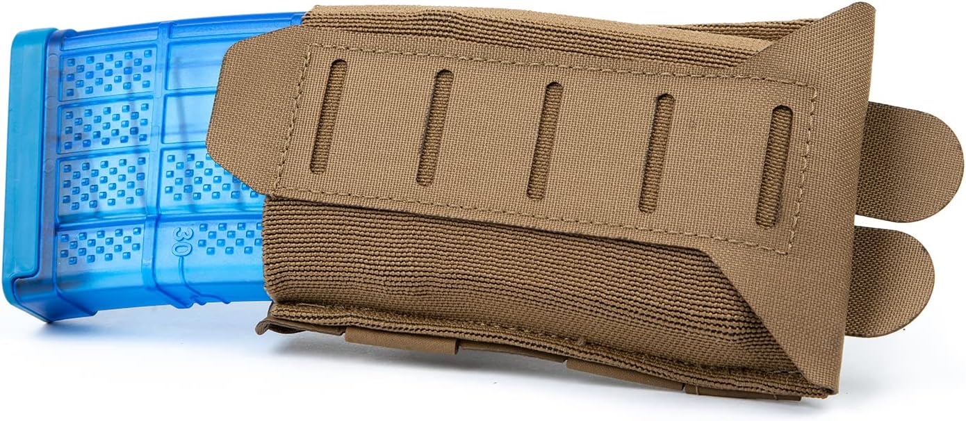 Blue Force Gear MOLLE Mag Pouches Single Stack Magazine Pouch, Stackable Airsoft Magazines Small Pouches - 3 x 6 Inches