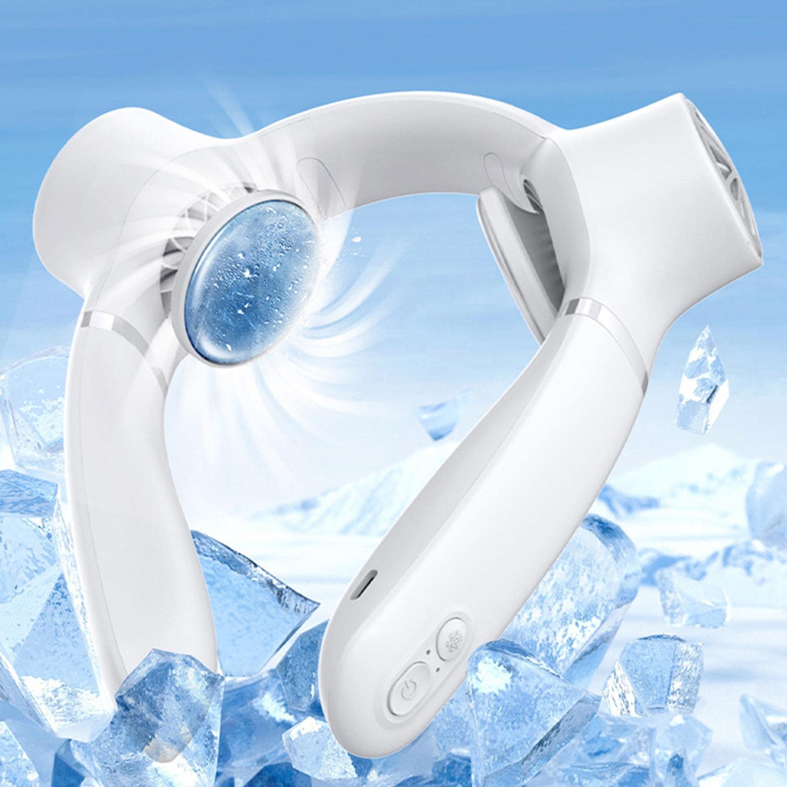 Gralara Ventilatore Portatile Collo 3 Livelli Regolabili Mini Ventilatore Personale Ricaricabile USB Design Ergonomico Silenzioso Materiale Robusto Adatto