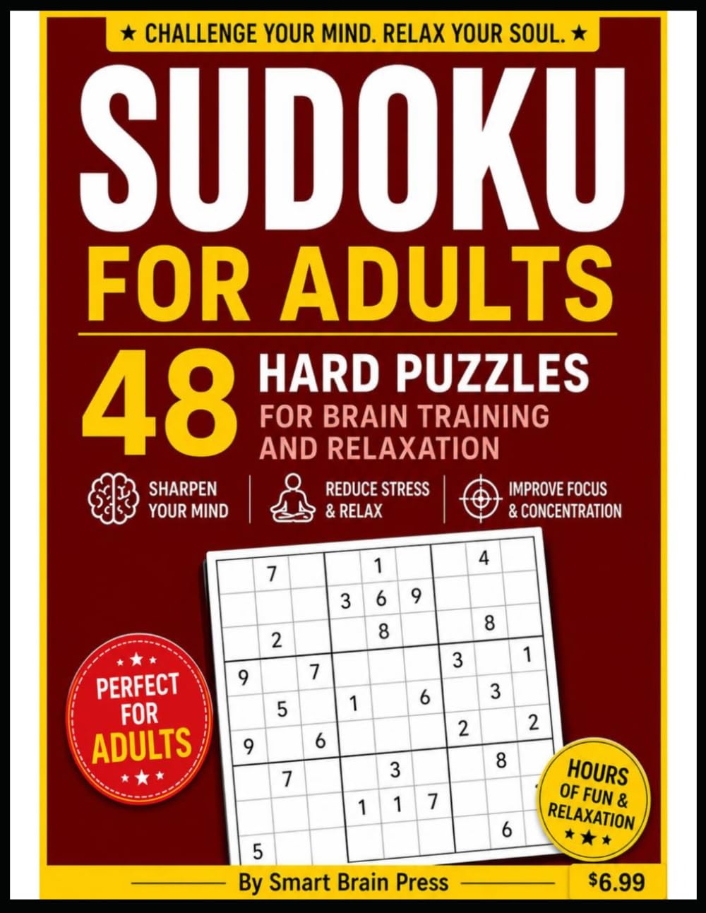 Sudoku for Adults: Hard Edition