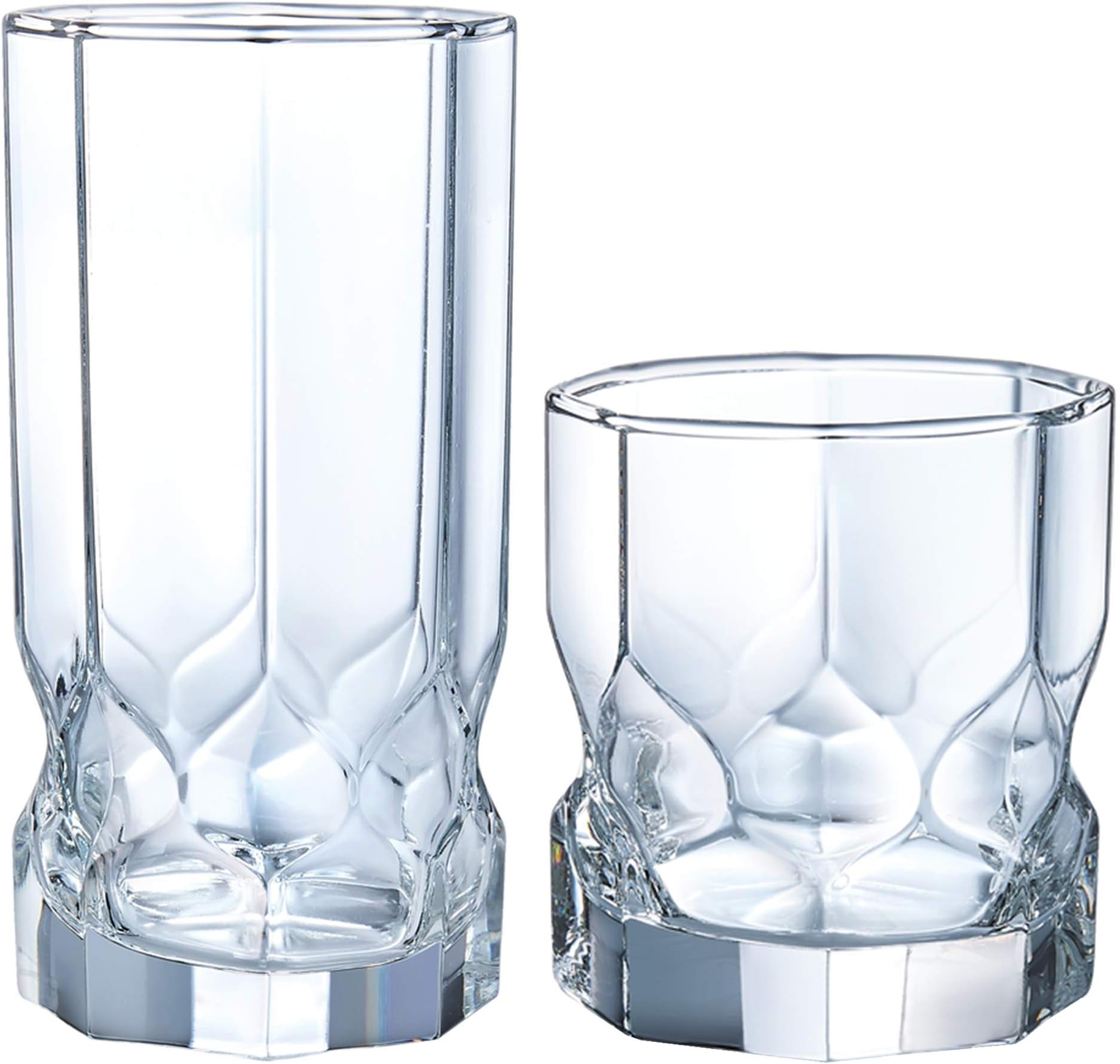 Luminarc Topaz 16-Piece Assorted Glass Tumbler Set