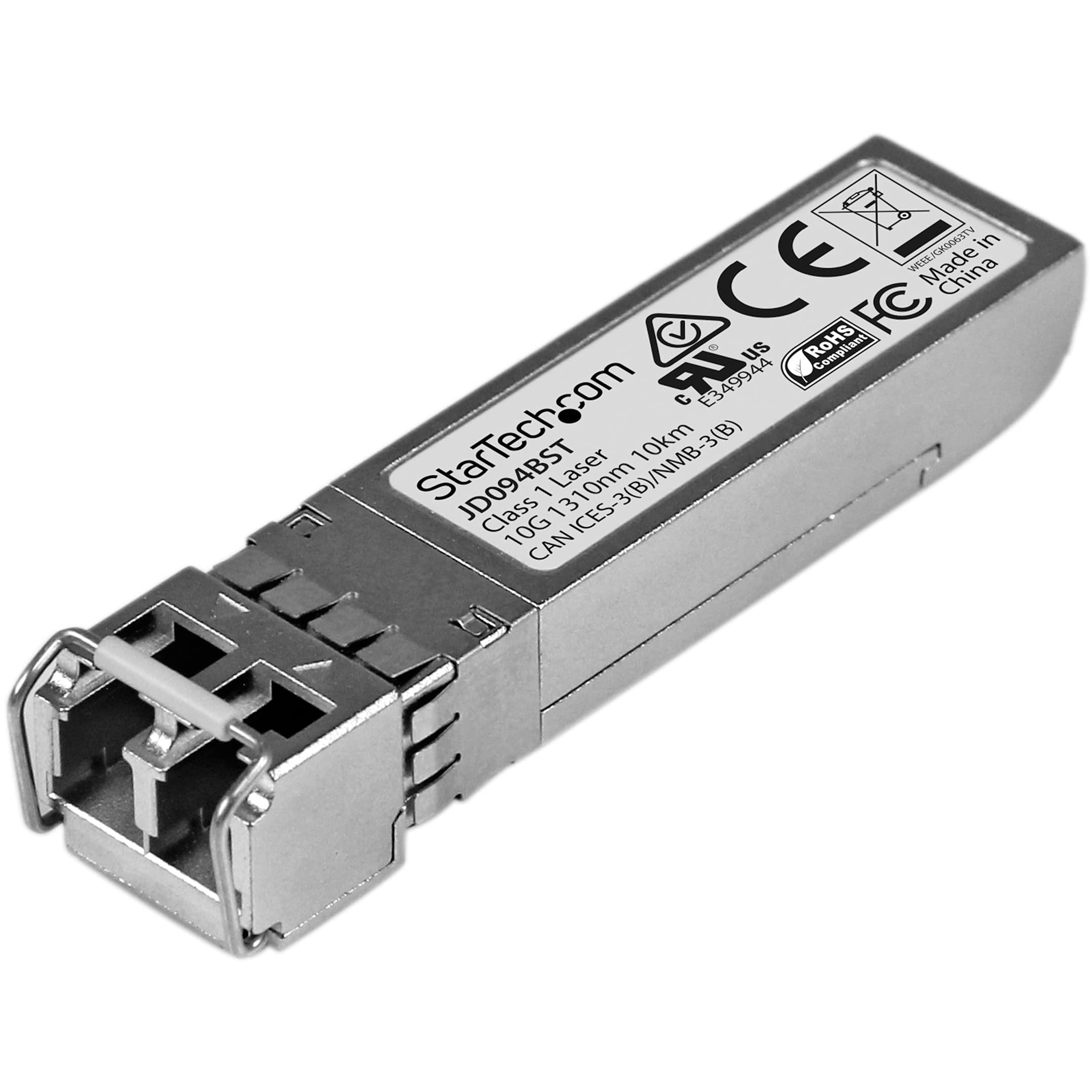 StarTech Modulo SFP+ Compatibile HPE JD094B, 10GBASE-LR, LC 10km, SMF | Ideale per Reti 10 Gigabit a Lunga Distanza, Plug and Play, Garanzia a Vita