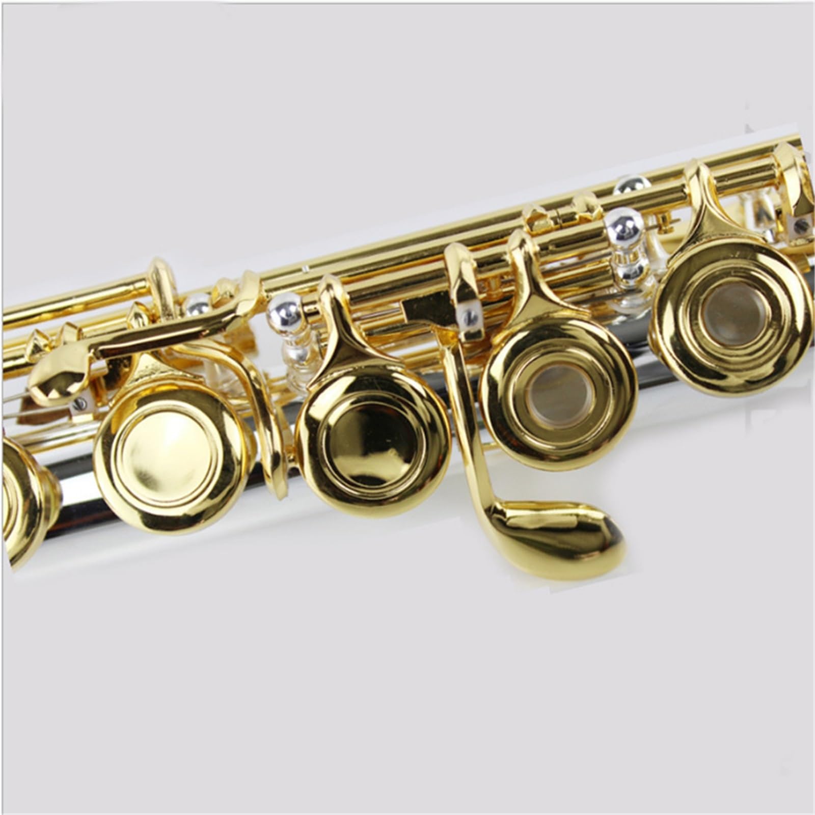 Flauto Flauto traverso con foro aperto superficie della coda in Si placcata in argento