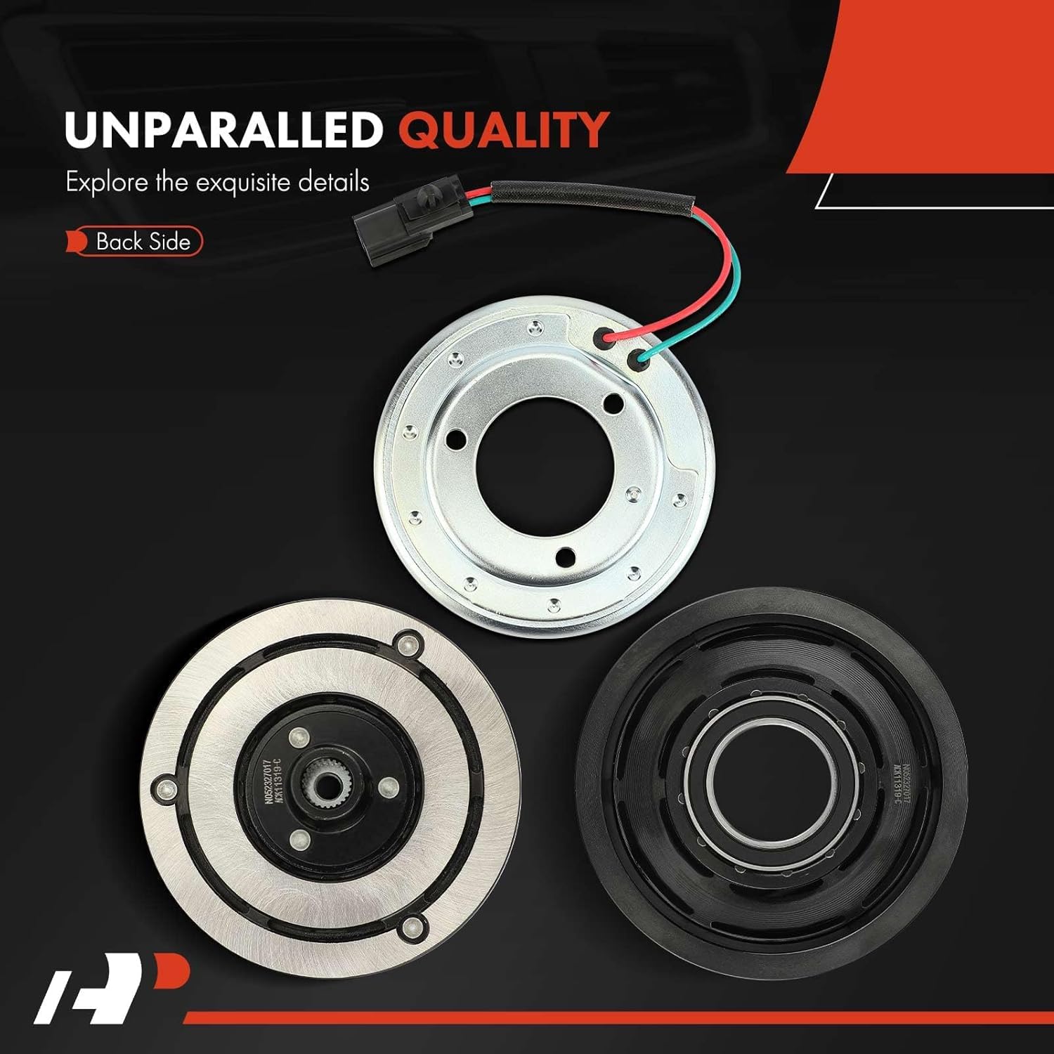 A-Premium A/C Compressor Clutch Kit Compatible with Nissan NV200 2.0L 2013-2021, with 6-Groove Pulley