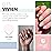 Revel Nail Dip Powder - Clear and French Powder Dip Nail Polish, Chip Resistant Dip Nail Powder with Vitamin E and Calcium, DIY Manicure, Vivien & Veronica