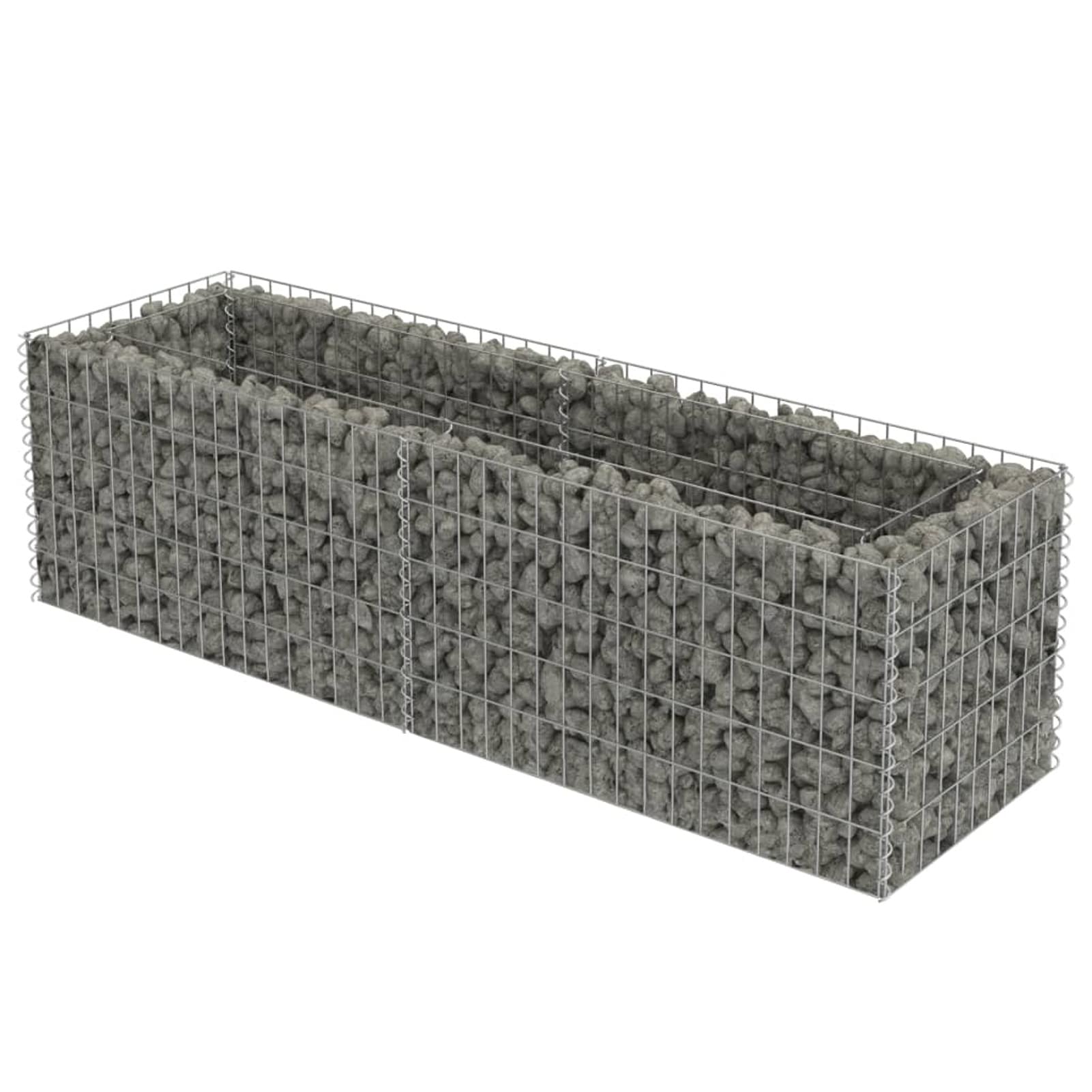 Arriate, Mesa De Cultivo, Huerto Domestico, Cultivo De Plantas Aromaticas, Arriate De Jardín, de gaviones de Acero 180x50x50 cm