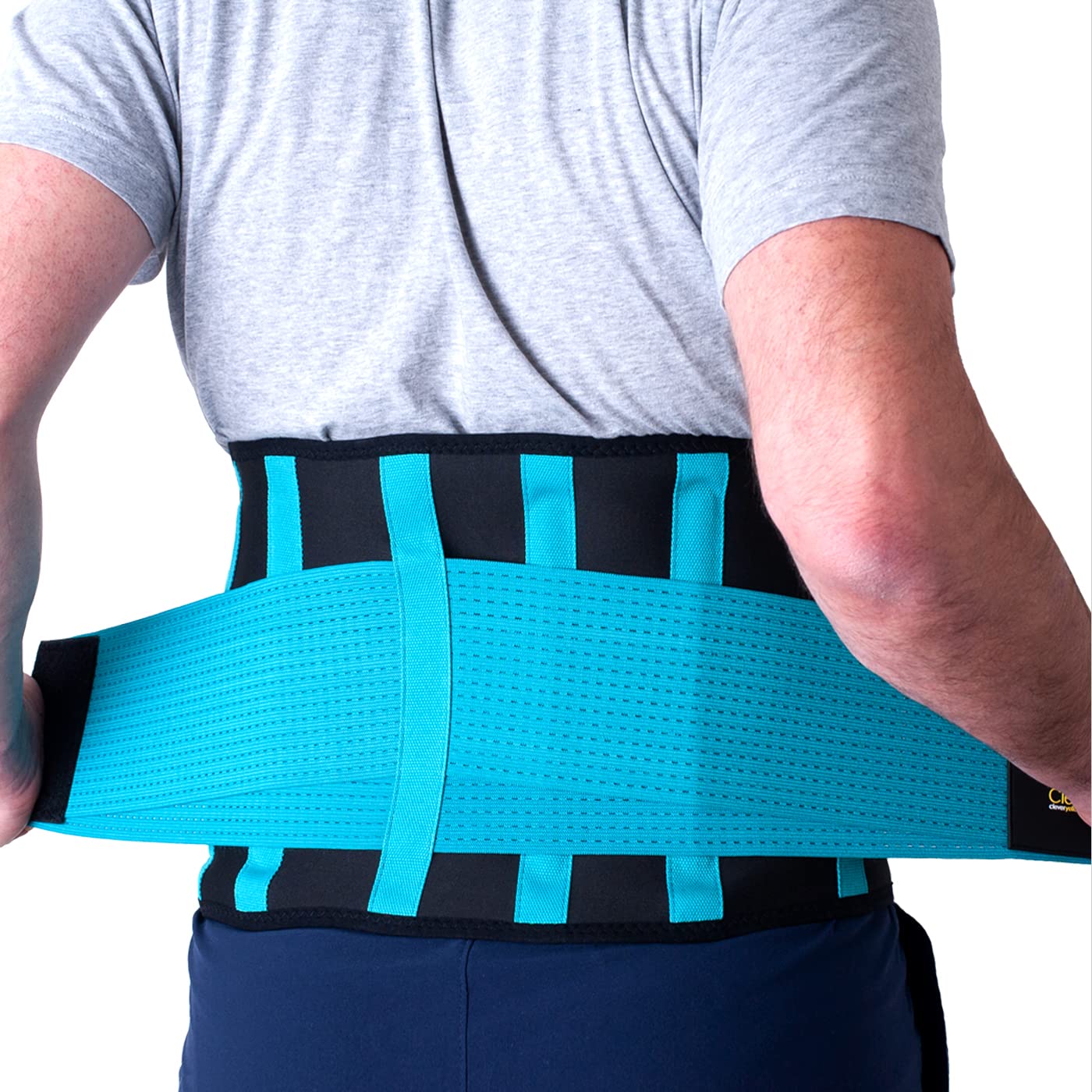 Lower Back Brace for Immediate Pain Relief, Lower Back Support Belt for Men & Women, the Only Certified Medical-Grade Support for Fast Pain Relief from Lower Back Pain, Herniated Disc, Sciatica & Scoliosis by Clever Yellow : Health & Household