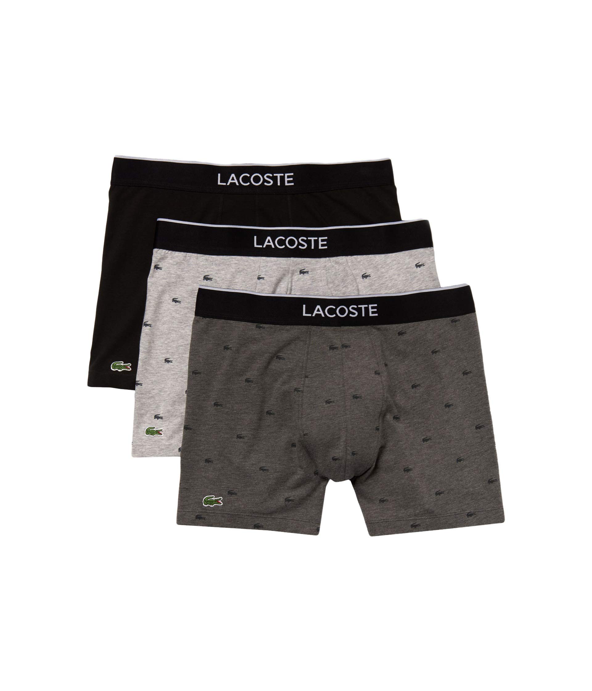 

                                                    Lacoste Men's Cotton Stretch Mini Croc Print Boxer