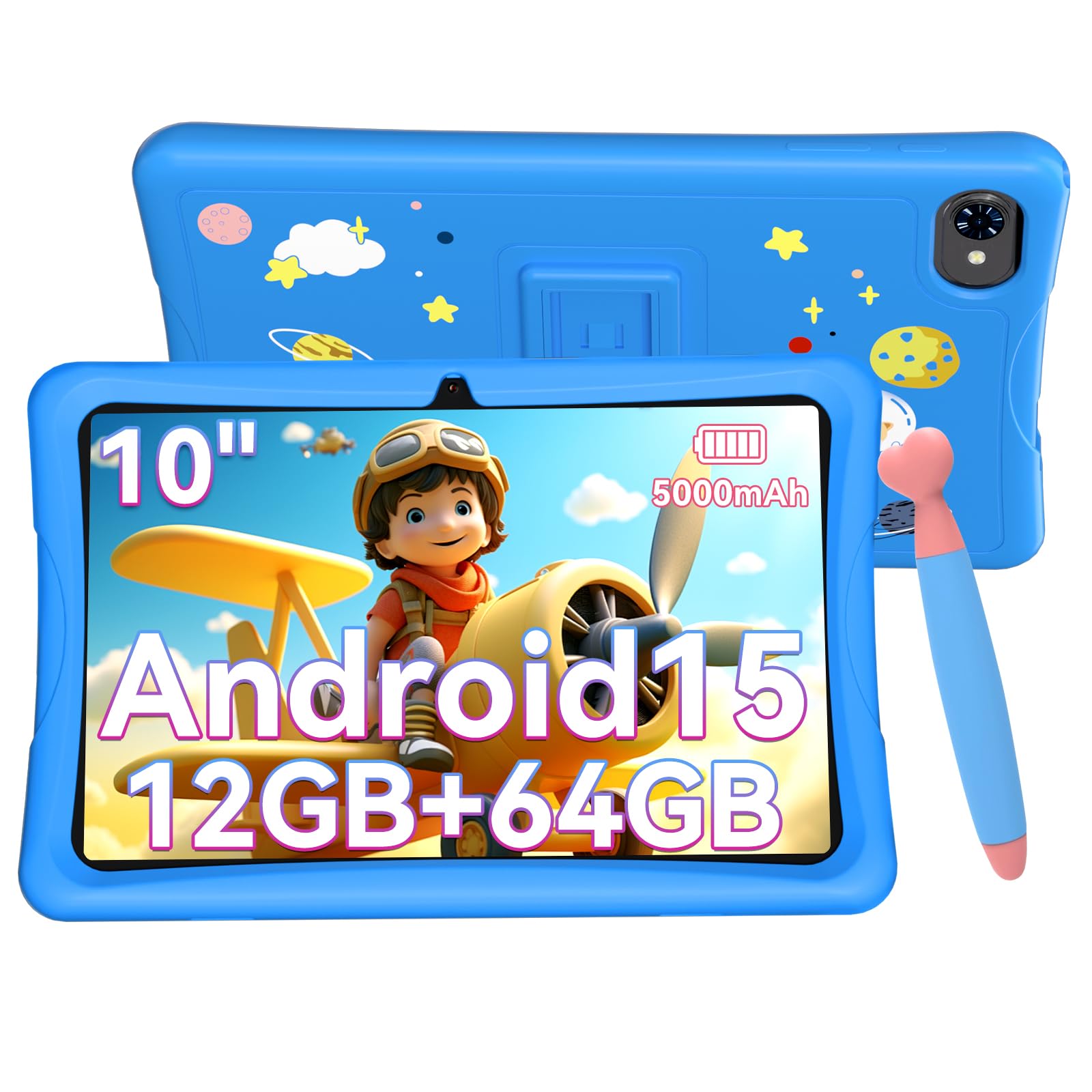 タブレット 10インチ キッズタブレット 子供用 Android Wi-Fi Amazon.co.jp: （キッズスペース & YouTube Kids & iKids対応、8