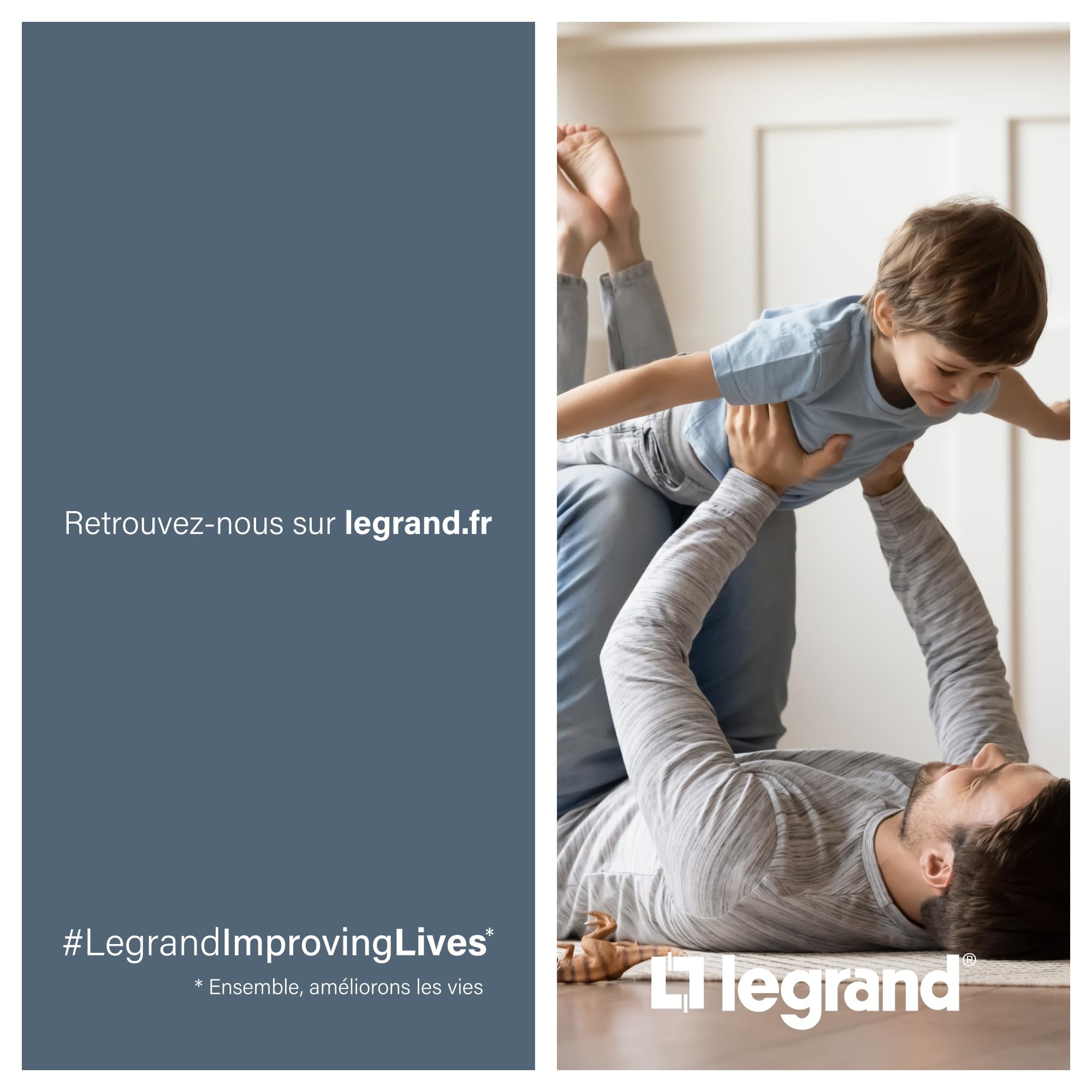 LEGRAND | Thermostat Smarther, Montage En Saillie, Contrôle À Distance Via App Home + Control, Compatible Assistants Vocaux, Fonction Boost Pour Confort Rapide