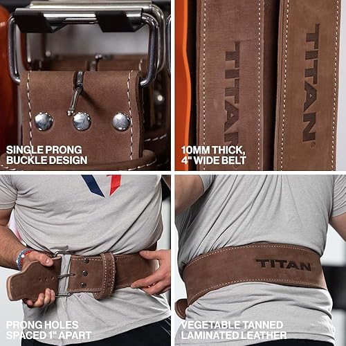 Miniatura 4 de Titan Fitness Maxxum Cinturones de elevación