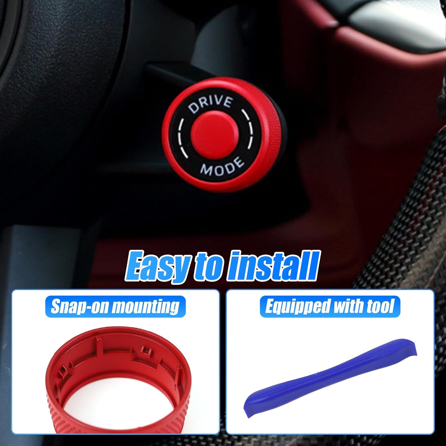 Steering Wheel Driving Mode knob Decorative Cover Compatible with Porsche Cayenne 2024-2025 Panamera 2021-2025 Macan 2022-2024 911 2019-2024 Taycan 2020-2025 for Porsche 9Y0.2 9712/976 95B.2 992 9J1