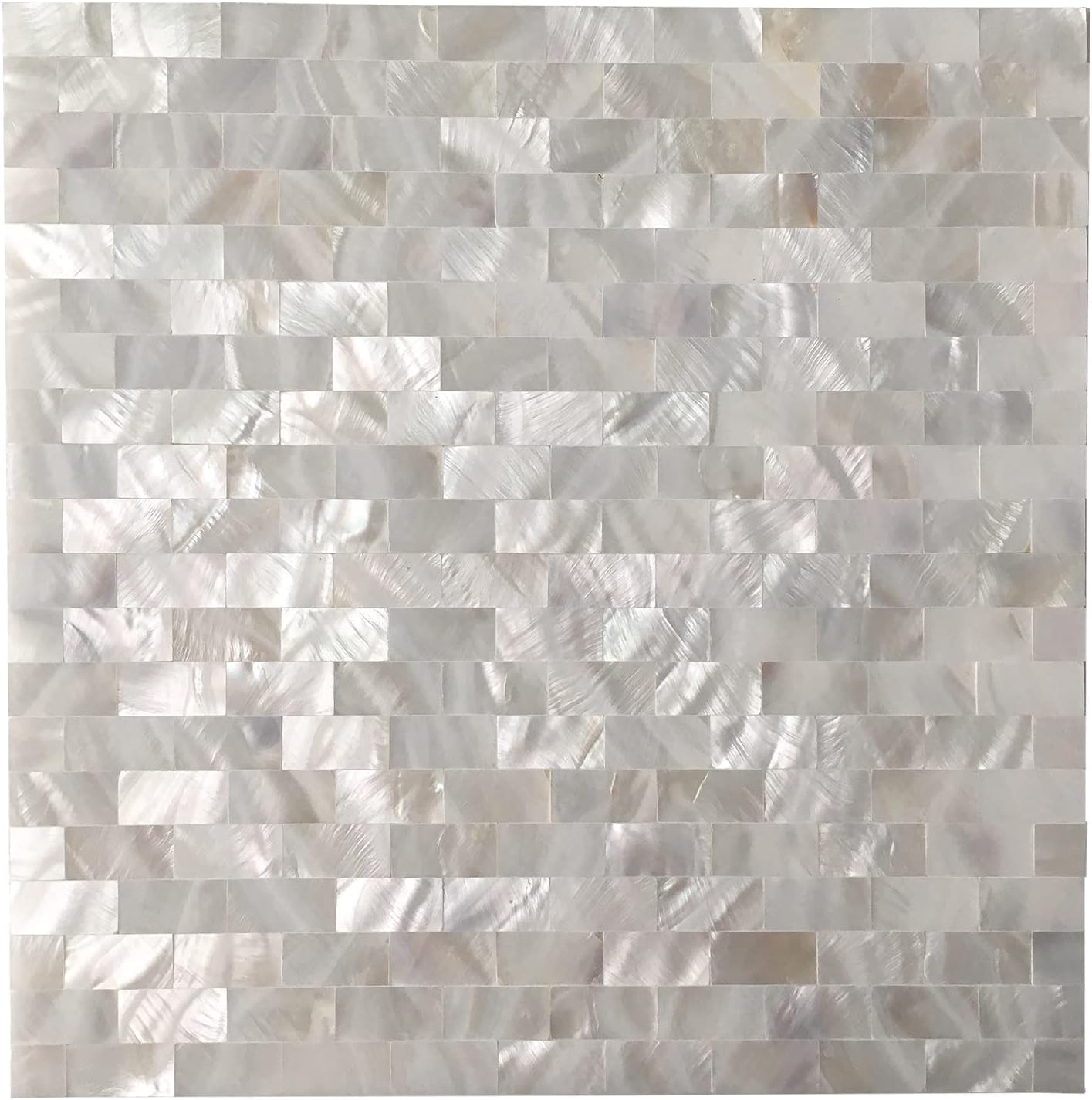 Art3d Mother of Pearl Shell Mosaic Tile White