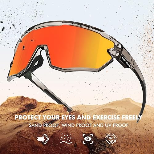 Miniatura 4 de Gafas de sol polarizadas, gafas de ciclismo para adultos y jóvenes, hombres y mujeres, gafas de protección para béisbol