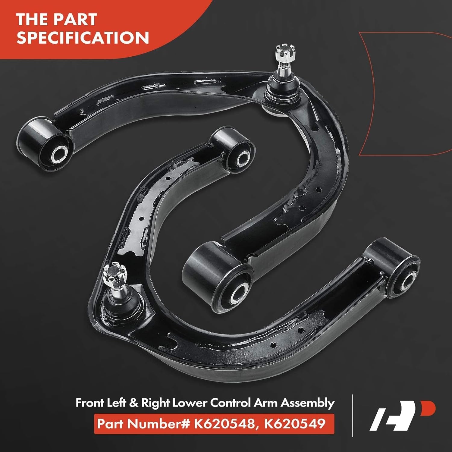 A-Premium 2 x Front Upper Control Arm, with Ball Joint & Bushing, Compatible with Nissan Titan 2004-2019, Armada 2005-2015, Pathfinder Armada 2004, Infiniti QX56 2004-2013