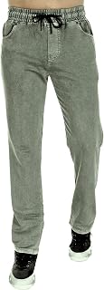 LISLE IMPEX Men’s Jogger Jeans | Mid-Rise Cotton Blend | Stretchable Denim with Elastic Waistband | Side & Back Pockets | Price In India