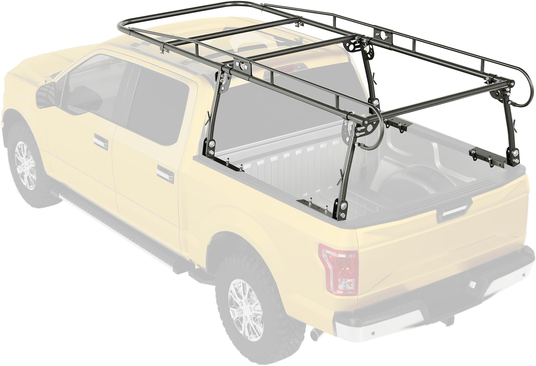 1000 LBS Adjustable Truck Contractors Rack Ladder Pickup Kayak Lumber Rack Side Bar Long Cab Full Size 60"(W) x 138"(L) x 34"(H) (You Will get 2 Boxes)