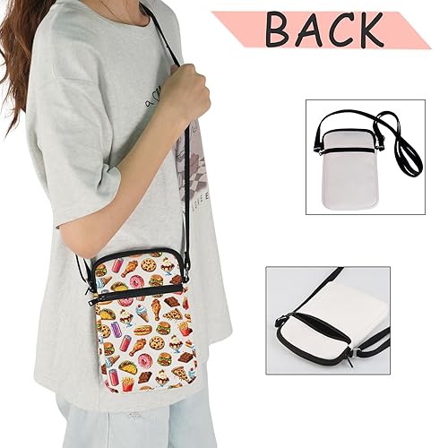 Miniatura 4 de JXGZSO Divertido Foodie Gift Hangry Bag Snack Travel Maquillaje Bolsas de Emergencia Snacks Alimentos Cosméticos Bolsa Snack Amante Regalo, Bolso
