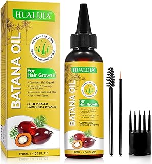120ml Batana Oil for Hair Growth, Raw Batana Oil Dr Sebi from Honduras Promotes Hair thickness, Unrefined & Natural Batana Hair Oil Prevent Hair Loss, Eliminates Split Ends, 4.04 FL. OZ