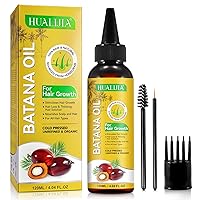 Vista 1 de Aceite de batana de 4.1 fl oz para el crecimiento del cabello, aceite de batana crudo Dr. Sebi de Honduras promueve el grosor del cabello, aceite