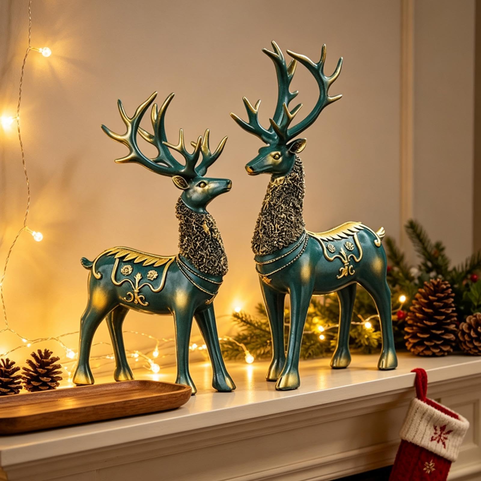 Generico Cervo Decorativo Statue Animali Moderne Grandi per Natale