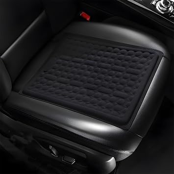 Cooling Gel Seat Cushion, 3D Honeycomb Design, Breathable Office Chair Car Recliner Cushion for Long Sitting Black, 16.1 x 13.8 in