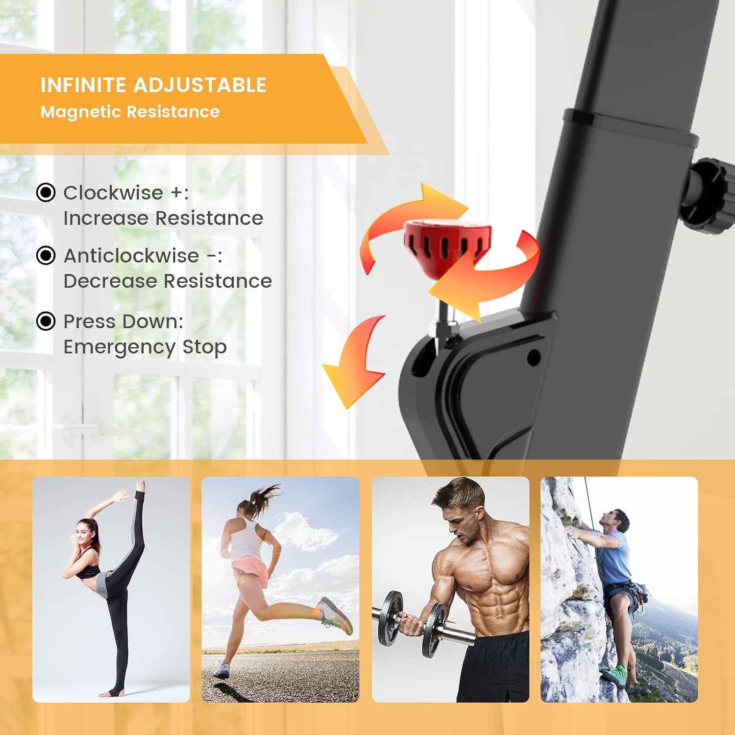 pooboo Indoor Cycling Bike Magnetic Exercise Bikes Belt Drive Home Bike for Cardio Training with LCD Monitor